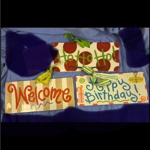 Coton colors holiday plaques.